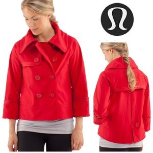 LULULEMON Coco Softshell Peacoat A Line Jacket